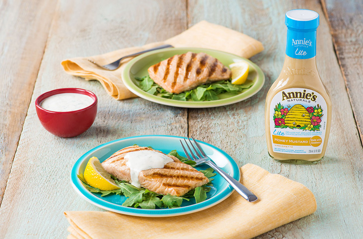 With honey and mustard.